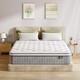 King Size Mattress 5ft, 10 Inch Gel Memory Foam Pocket Sprung Hybrid Mattress, 7