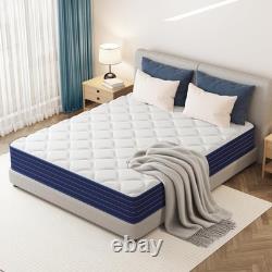 King Size Mattress 5FT, 10 Inch Gel Memory Foam Pocket Sprung Hybrid Mattress, 7