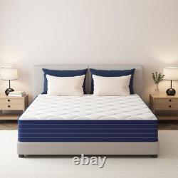 King Size Mattress 5FT, 10 Inch Gel Memory Foam Pocket Sprung Hybrid Mattress, 7