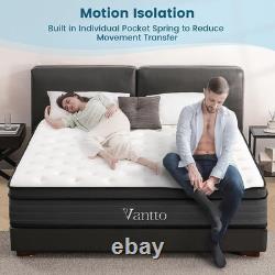 King Size Mattress 5FT, 10 Inch Memory Foam Medium Firm & Pocket Spring Mattress
