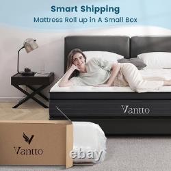 King Size Mattress 5FT, 10 Inch Memory Foam Medium Firm & Pocket Spring Mattress