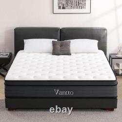 King Size Mattress 5FT, 10 Inch Memory Foam Medium Firm & Pocket Spring Mattress