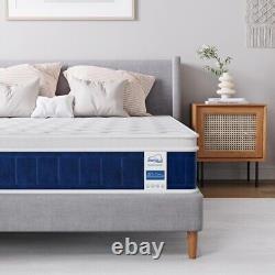 King Size Mattress 5FT, Gel Memory Foam Pocket Sprung Orthopedic Mattress