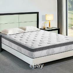 King Size Mattress Gel Memory Foam Bed Pocket Spring Hybrid Ultra Support 13