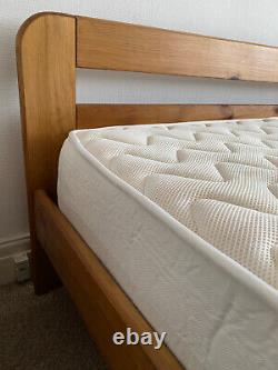 King size wooden pine oak bed frame pocket sprung memory foam mattress £850