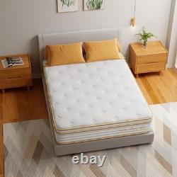 Kingsize Mattress 27cm Memory Foam & Pocket Spring Hybrid 7-Zone Ergonomic Suppo