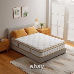 Kingsize Mattress 27cm Memory Foam & Pocket Spring Hybrid 7-Zone Ergonomic Suppo Kingsize Mattress 27cm Memory Foam & Pocket Spring Hybrid 7-Zone Ergonomic Suppo