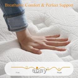 Kingsize Mattress 27cm Memory Foam & Pocket Spring Hybrid 7-Zone Ergonomic Suppo