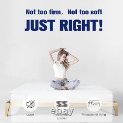 Kono King Size Mattress, 20cm Memory Foam Pocket Sprung Mattress, Hybrid with