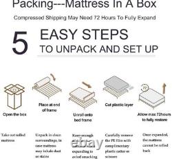 LANKOU Double Pillow Top Memory Foam Hybrid Pocket Sprung Mattress 190x137x26cm