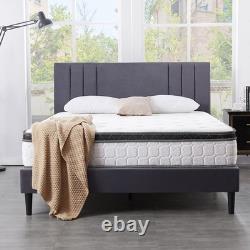LANKOU Pillow Top Memory Foam Hybrid Pocket Sprung Mattress, 5FT King