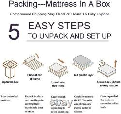 LANKOU Pillow Top Memory Foam Hybrid Pocket Sprung Mattress, 5FT King
