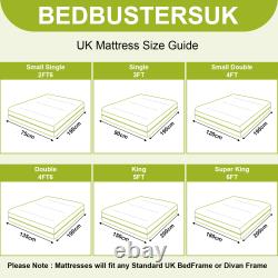 LUXURY COMFORT MEMORY FOAM MATTRESS QUILTED DESIGN SINGLE 3FT DOULBE Ixvtyadkobi