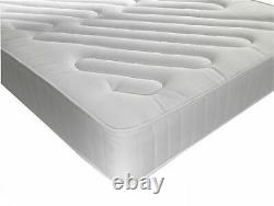 Lined Pocket Sprung Memory Foam Quilted Mattress 3ft Single 4ft6 Double 5ft King