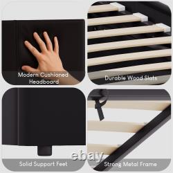 Lisbon Ottoman Faux Leather Bed Frame & Gel Memory Foam Pocket Spring Mattress