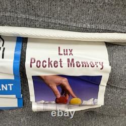 Lux Pocket Hybrid Memory Foam 1000 Pocket Spring Mattress Medium Firm Double