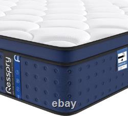 Luxury 12 Hybrid Memory Foam Pocket Sprung Mattress Medium Firm Orthopaedic UK