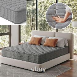 Luxury 4FT6 Double Mattress 9.4in Hybrid Mattress with Memory Foam & Pocket Spring