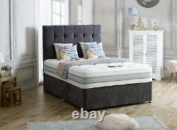 Luxury CELESTE 5FT Bed with Draws and 1500 pocket sprung Mattress