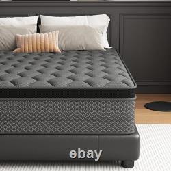 Luxury Hybrid Gel Memory Foam Pocket Spring Mattress Medium Plush Cooling UK Bed
