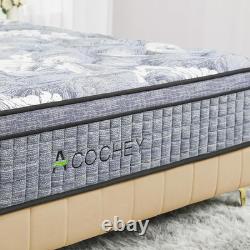 Luxury Hybrid Memory Foam Pocket Sprung Mattress Single Double King Medium Firm