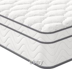 Luxury Hybrid Pocket Sprung Memory Foam Mattress Medium Firm Orthopedic Bed UK