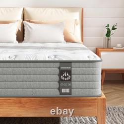Luxury Hybrid Pocket Sprung Memory Foam Mattress Medium Firm Single Double Queen