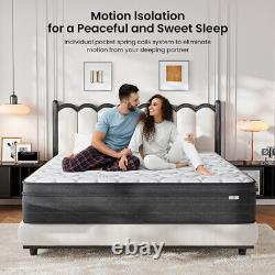 Luxury Memory Foam Mattress 7-zone Pocket Sprung Mattresses 3ft 4ft6 5ft 6ft