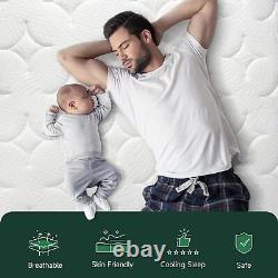 Luxury Memory Foam Mattress 7-zone Pocket Sprung Mattresses 3ft 4ft6 5ft 6ft