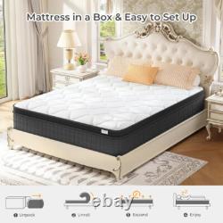 Luxury Memory Foam Mattress With 7-zone Pocket Sprung 3ft 4ft6 5ft Size