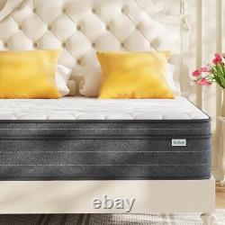 Luxury Memory Foam Mattress With 7-zone Pocket Sprung 3ft 4ft6 5ft Size