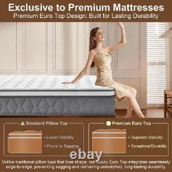 Luxury Orthopaedic 10.6 Hybrid 750 Coils Pocket Sprung Memory Foam Mattress 3ft
