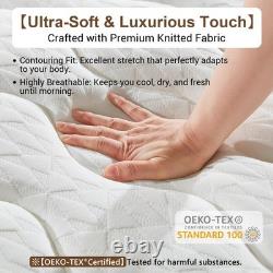 Luxury Orthopaedic 10.6 Hybrid 750 Coils Pocket Sprung Memory Foam Mattress 3ft