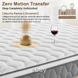 Luxury Orthopaedic 10.6 Hybrid 750 Coils Pocket Sprung Memory Foam Mattress 3ft