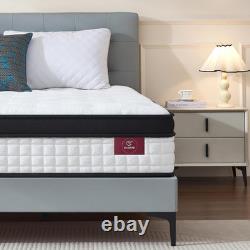 Luxury Orthopaedic Hybrid Mattress Gel Memory Foam Pocket Sprung Medium Firm UK