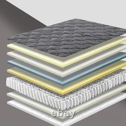Luxury Orthopaedic Pocket Sprung Quilted Mattress Memory Foam 3FT 4Ft