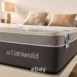 Luxury Orthopedic Memory Foam Mattress Pocket Sprung Hybrid Firm Back Support UK
