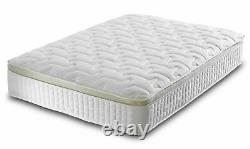 Luxury Pillow Top 3000 Pocket Sprung Single Double King Size Cashmere Mattress