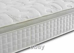 Luxury Pillow Top 3000 Pocket Sprung Single Double King Size Cashmere Mattress