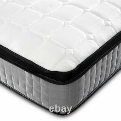 Luxury Pillow Top Single Double King Size 3000 Pocket Sprung Cashmere Mattress