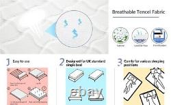 Luxury Single Memory Foam Mattress 9-zone Pocket Sprung Mattress Anti Allergy