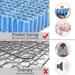 Luxury Single Memory Foam Mattress 9-zone Pocket Sprung Mattress Anti Allergy