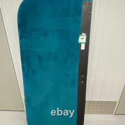 MADE King Size Bed, Seafoam Blue Velvet with Memory Foam/Pocket Sprung mattress