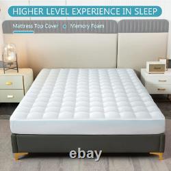 MAXYOYO Memory Foam Mattress Topper Cooling Gel Mattress Pad Extra Deep Pocket