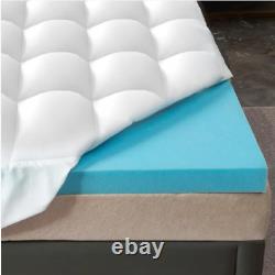MAXYOYO Memory Foam Mattress Topper Cooling Gel Mattress Pad Extra Deep Pocket