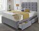 Memory Foam Divan Bed Set With Mattress & Headboard 2ft6 3ft 4ft6 Double 5ft 6ft