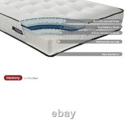 Mattress, SleepSoul Harmony Memory Foam Pocket Spring Mattress with 5 Options