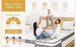 Medium Firm Mattress 10 Inch Gel Memory Foam King/5FT Mattress Pocket Sprung Bed