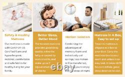 Medium Firm Mattress 10 Inch Gel Memory Foam King/5FT Mattress Pocket Sprung Bed