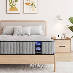 Mellsom Super King Mattress 6FT, Gel Memory Foam 7 Zone Pocket Sprung Hybrid 8